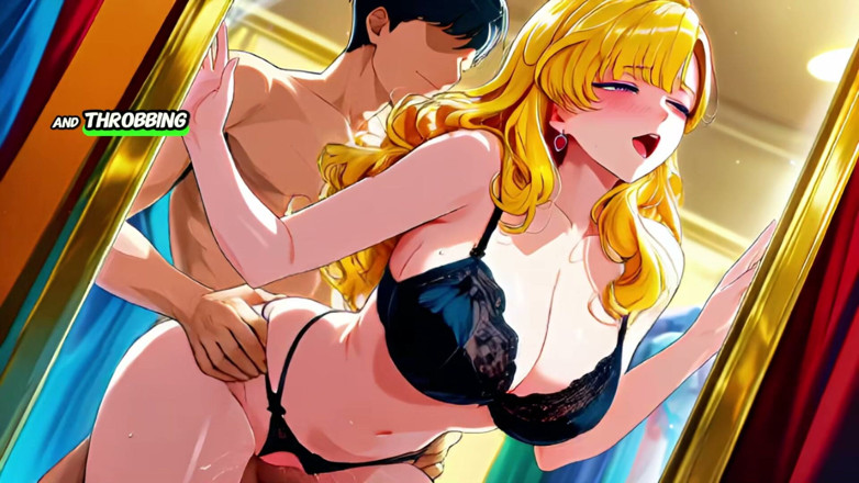 Private touch: Ženatý s francouzskou blondýnou, MILF, sváděný v kabince - Ia Animation
