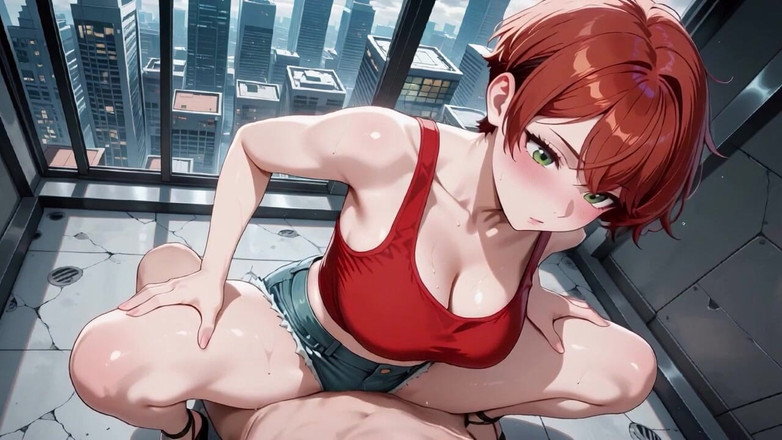 Tay Swift X: 欲望に満ちた赤毛の美人 未来的なサブウェイ 複数の情熱的な中出し