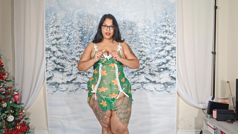 Zozonicoco: Sexy bbw striptýz na Vánoce