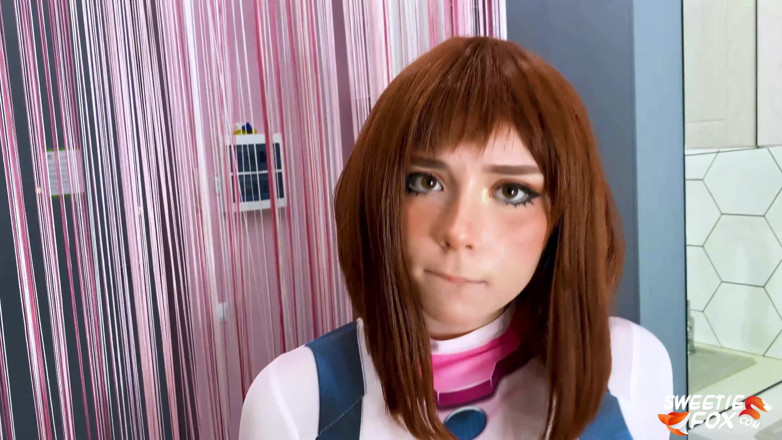 Sweetie Fox: Ochako Uraraka sweetly hard fuck after entering hero academy