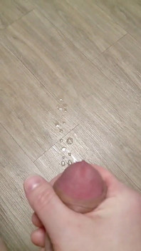 Cumming on the Floor in Slow Motion