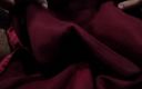 Satin and silky: Cọ xát con cu với maroon satin silky suit của...