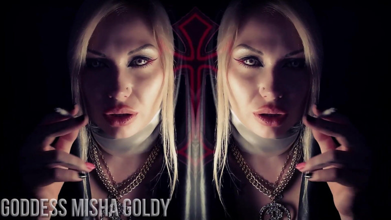 Goddess Misha Goldy: You will be in hell if I'm your reason to...