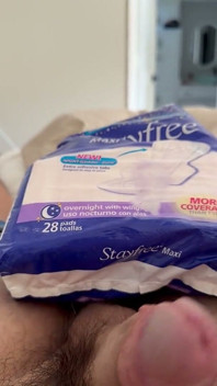 Getting Hard and to Cum with Stayfree Pads