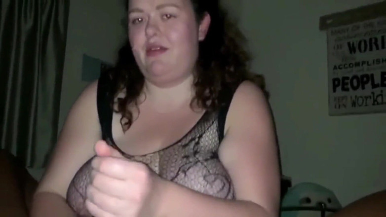 Real homemade BBW BBC porn: YoungEnglishBBW massaging BBC Nata4sex stroking teasing his hard cock