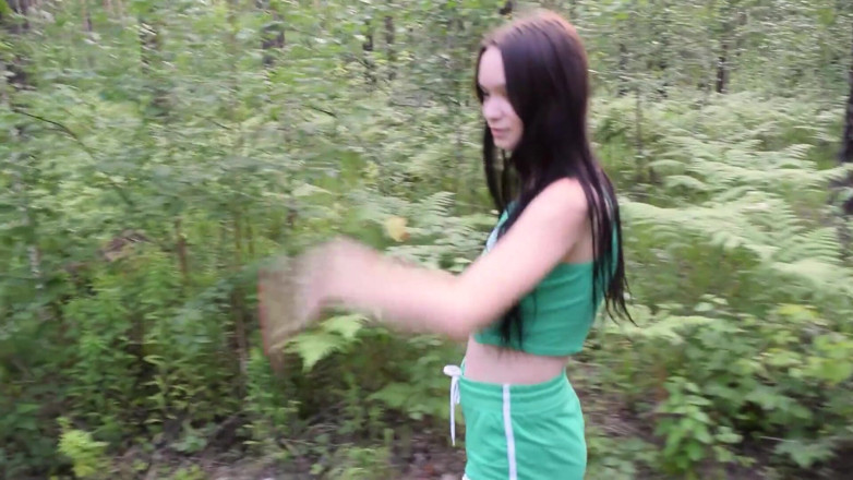 Julia Say No: Beauty 18 Year Old Girl Lost in the Forest and I...
