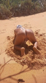Ladysilva nackt am strand kommen, fick meinen heißen gebräunten arsch