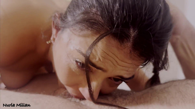 Nuria Millan: Deepthroating and Extreme Piss in Mouth Domination
