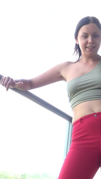 Yoga byxor femdom