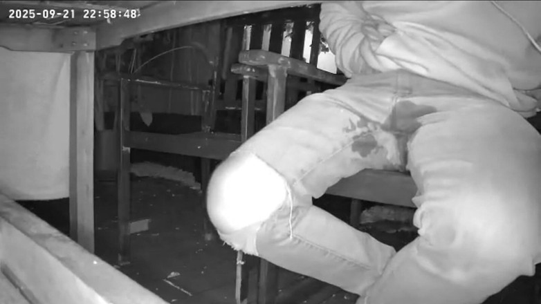 AmateurBoysPissing: Amateur Boy Caught on Night Vision Cam Peeing Himself Sitting...