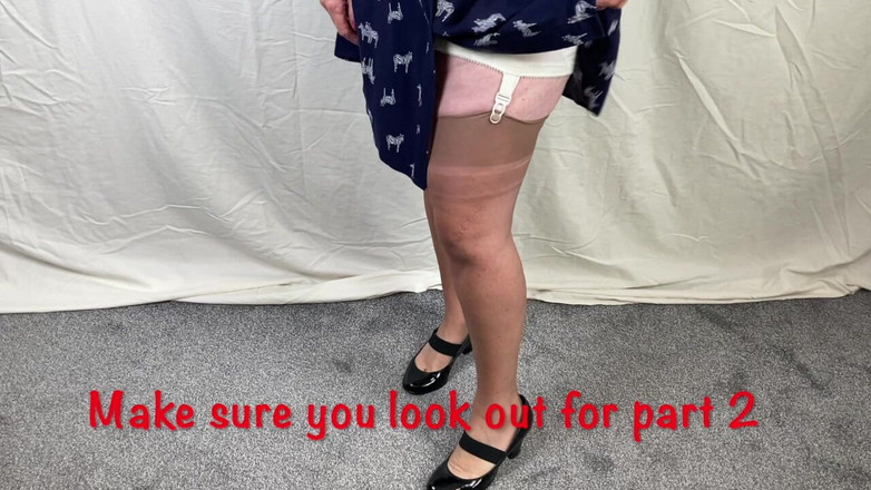 Mr MF: Mrs Mature Feet Slow Strip to Vintage Lingerie Pt 1