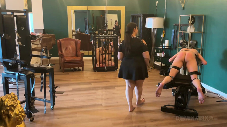 LadyPam: Piss Drenched Bound Slaves in Dominatrix Dungeon
