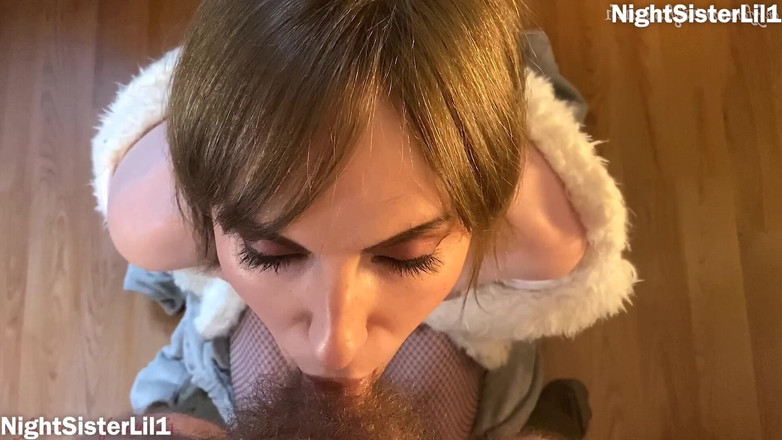 NightSisterLil1: Classy Trans Girl Beautiful Eyes Sensual BJ Cum in Mouth