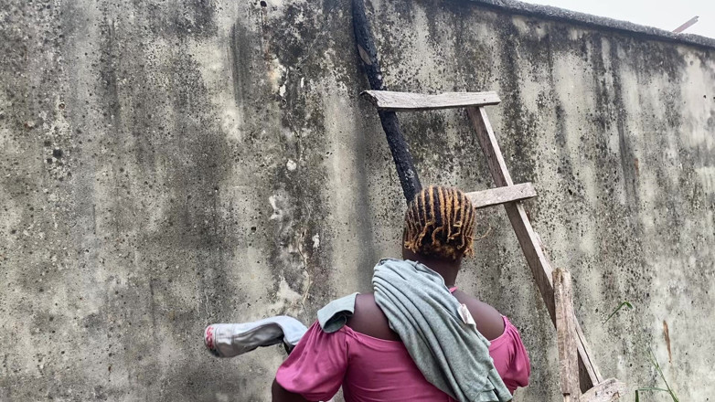 Switcock: Trying to Help My Neighbor Put Cloth on D Rope...