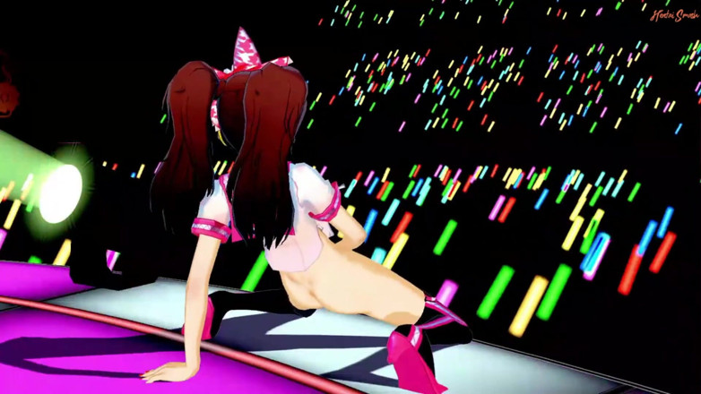 Hentai Smash: Rise fingers herself live on stage. Persona 4 Hentai.