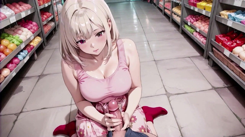 Tay Swift X: Stormarknadsex med fantastisk blond anime skönhet - flera intensiva positioner
