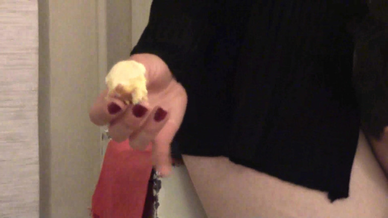 Foot Girls: Nasty breakfast for her slaves