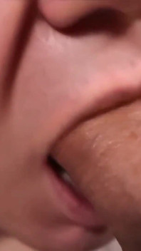 Close up Blowjob with Cum in Mouth