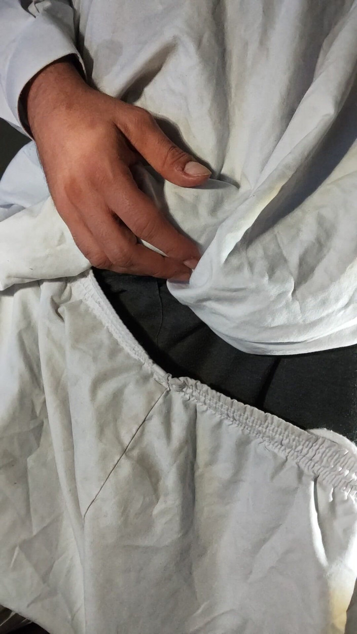 SmokedAlloy2: Dirtyjunkbro Dressed in Afghan Clothes, Cover Socks Piss in and...