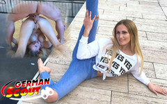 German Scout: Německý scout - flexibilní studentka Linda Le Clair vyzvedá a šuká