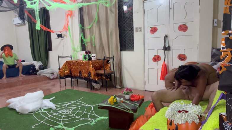 Lady: Ich feiert Halloween, indem ich meine schöne, vollbusige stiefmutter ficke.