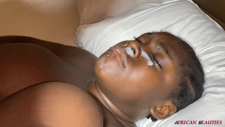 African Beauties: Cewek gemuk afrika dientot sama dua besar pria kulit hitam