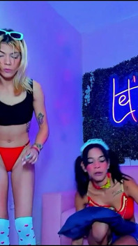 Horny Deep Throat Show for Some Beautiful Whores