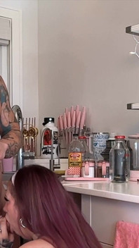 Sextape - Spolubydlící Kuchyň creampie Moje Těsná kundička