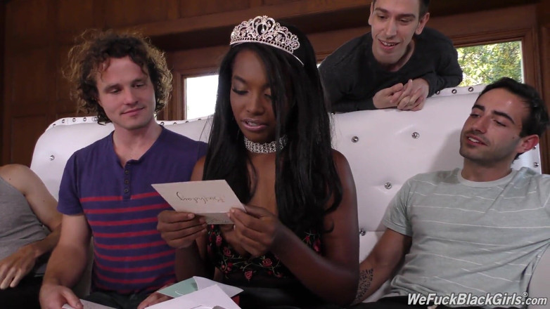 We Fuck Black Girls: Anal slut Daya Knight enjoys her birthday gangbang