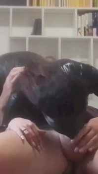 Blindfolded and Hogtied MILF Takes a Cock in Her Mouth with Cumshot
