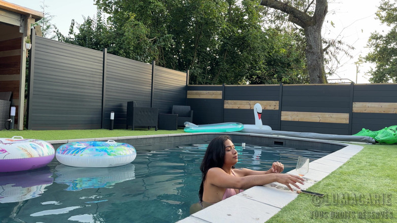 Lumacarie: Lucas Fucks Adelie by the Pool