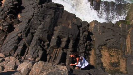 Black Keen: Jade sin wird zu dritt am strand doppelt gestopft