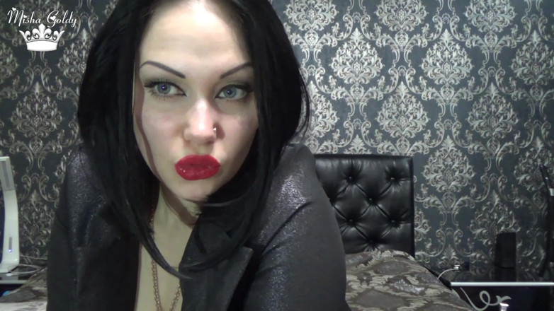 Goddess Misha Goldy: Ruj de trandafir și tachinare lucioasă