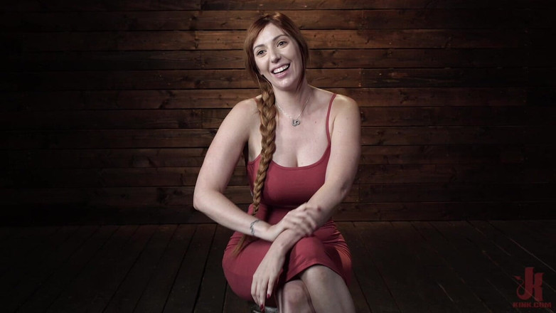 Kink: Lauren Phillips: Helpless Redhead in Bondage Made to Cum