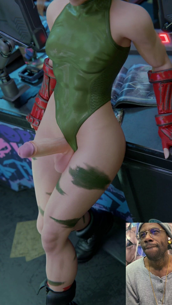 L6RD7BLU3 FUTA: Transgender Cammy dengan zakarnya yang lazat