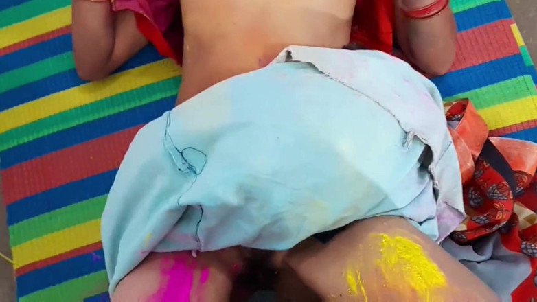 Amit yadav: Khusus Holi dengan teman suami.