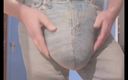 Monster_Meat_: Extreme Big Jeans Bulging on Handmade Jeans