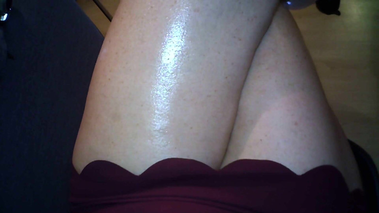 MisS Angel: Looking down on my lap.