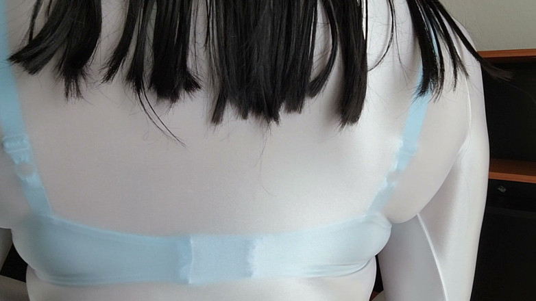 Sexy shinny clothes: Caressing My Tits