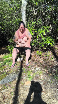 Dry Humping in the Woods Pissing a Creek Look at Her Saggy Tits and Buttcherks