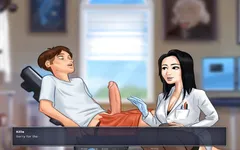 Summertime saga - Miss Okita surprised my big dick