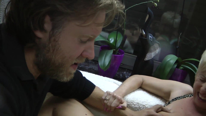 German amateur - 100% German hardcore videos: Inked mature with big tits gets fisted after face sitting