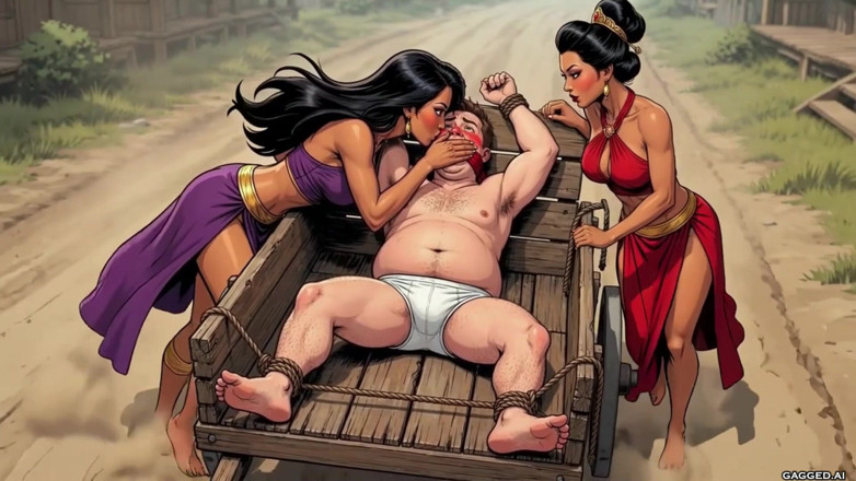Gagged AI Cartoons: Enslaved for the Princess