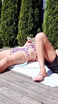 Vacation with Stepmom in the Backyard in Front of Neighbors