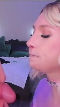 Real Blonde Trans Wife Suck Big Cock