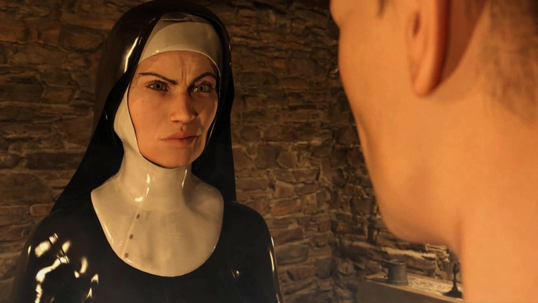 Dirty GamesXxX: Area69: Holy Nun Is Milking Big Cock to Purify the...