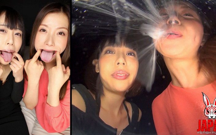 Japan Fetish Fusion: น้ําลายจาก Yua Nanami และ Tsubaki Kato จูบเลสเบี้ยนหยดใส่หน้าคุณ