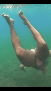 What a Nice Feeling to Swim Like This, I Wanted to Have Cum for You, but People Showed up