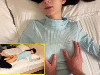 Pervert Stepdad Made an Intimate Massage to His Stepdaughter to Help Her Relax From the Housework