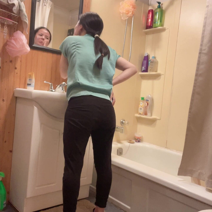 sweethanajapanese: Hana Clean Her Face Then Nake in the End